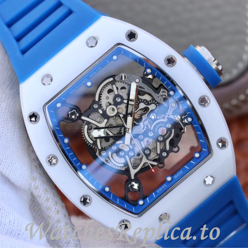 Richard Mille Replica RM055 Rubber strap 50MM - WatchesReplica.is