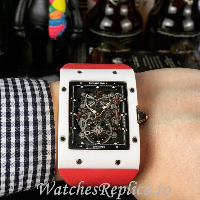 Richard Mille Replica RM016 Rubber strap 50MM - WatchesReplica.is