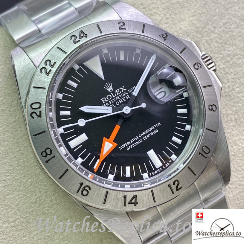 Swiss Rolex Explorer Replica 1655 Stainless steel strap 40MM - WatchesReplica.is