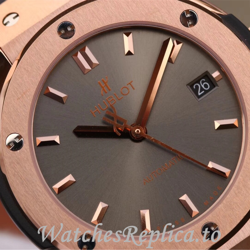 Hublot Replica 511.zp Leather strap 42MM - WatchesReplica.is