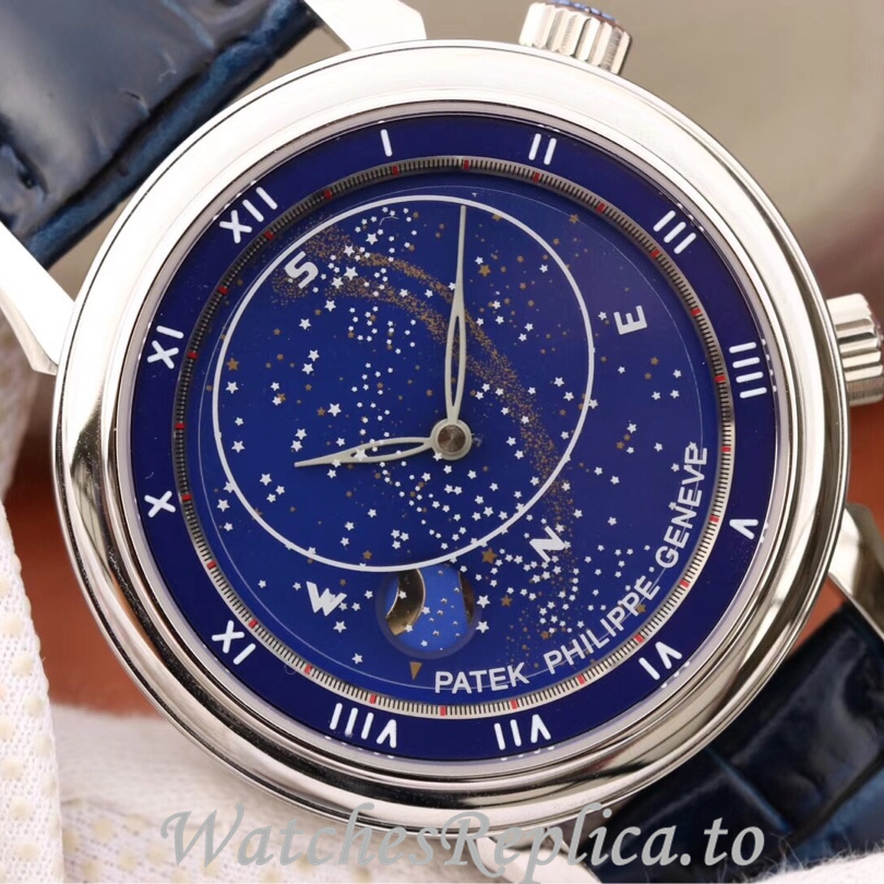 Patek Philippe Replica Complications 5102 Leather strap 43MM - WatchesReplica.is
