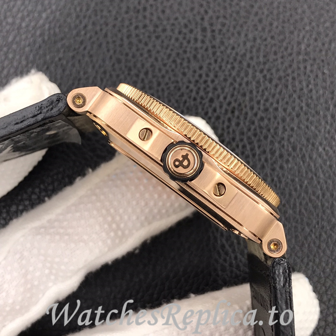 Bell Ross Replica BR 03 BR0392-D-G-BR/SCA Leather strap 42MM - WatchesReplica.is