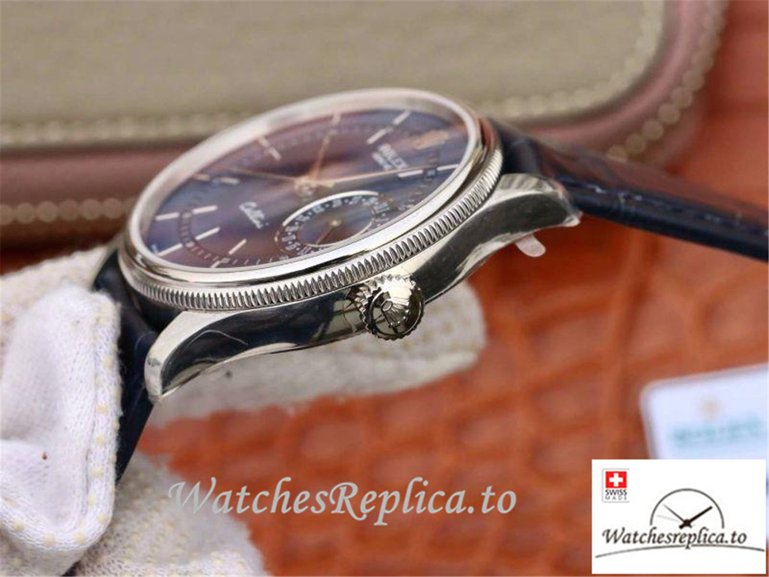 Swiss Rolex Celini Replica 50515 001 Blue Dial 39MM - WatchesReplica.is