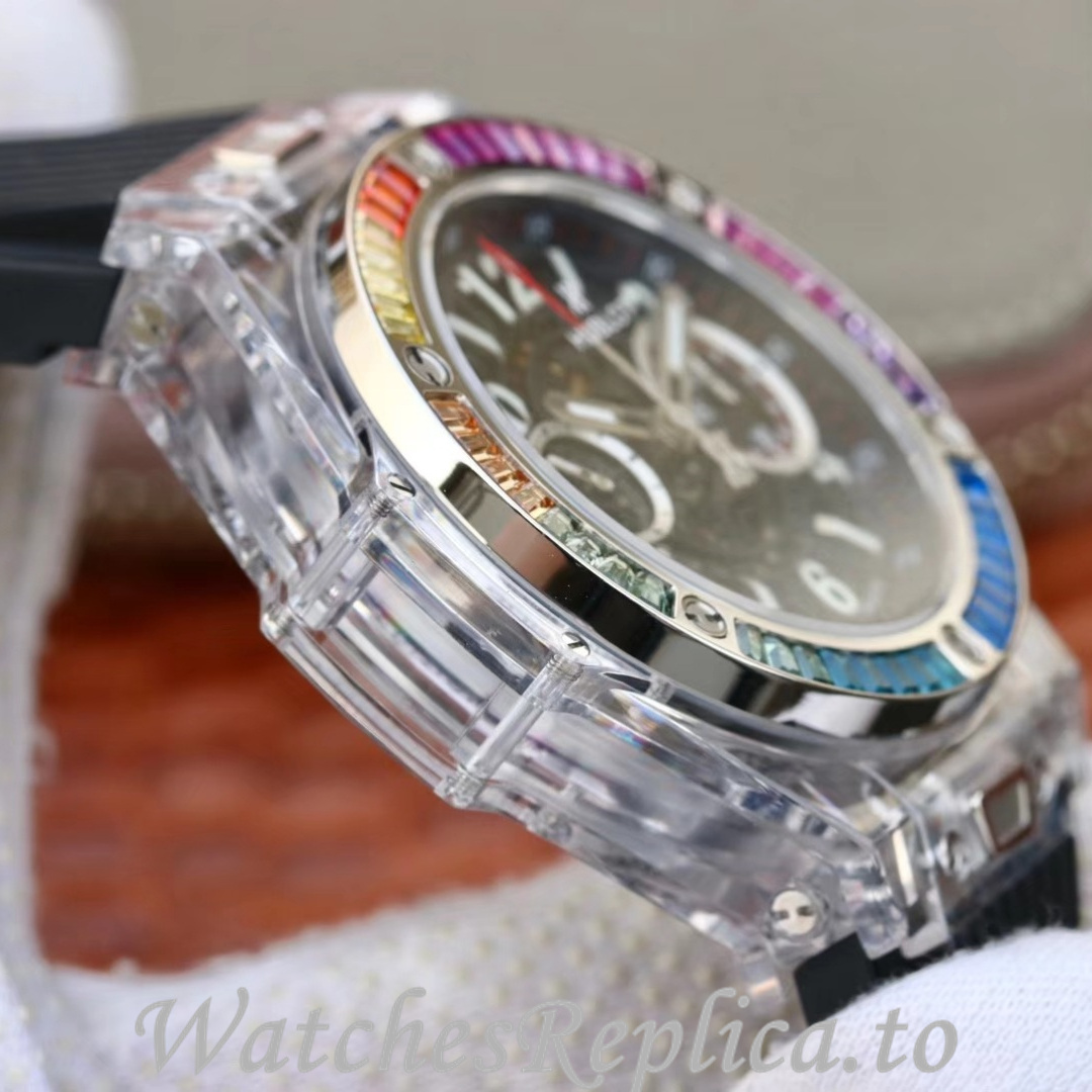Hublot Replica 411.JX.4802.RT Rubber strap 45MM - WatchesReplica.is