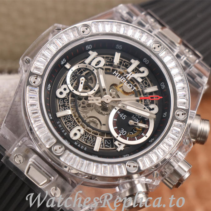 Hublot Replica 411.JX.4802.RT Rubber strap 45MM - WatchesReplica.is