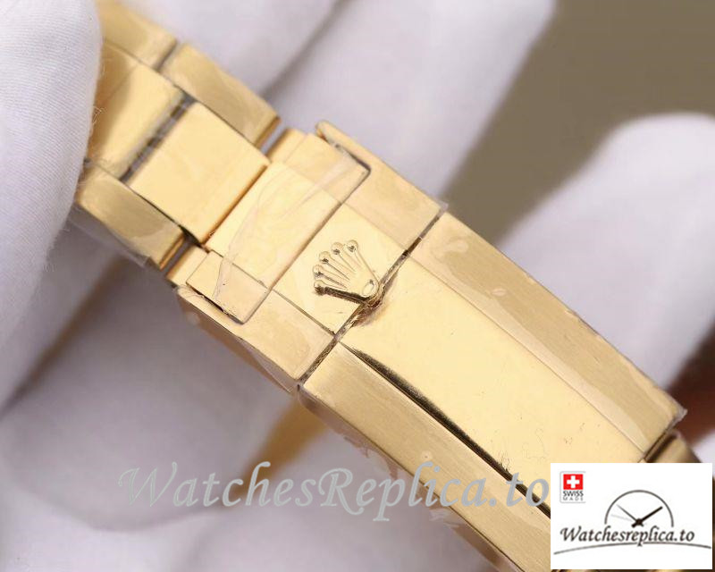 Swiss Rolex Daytona Cosmograph Replica 116598RBOW 001 Gold Strap 40MM - WatchesReplica.is