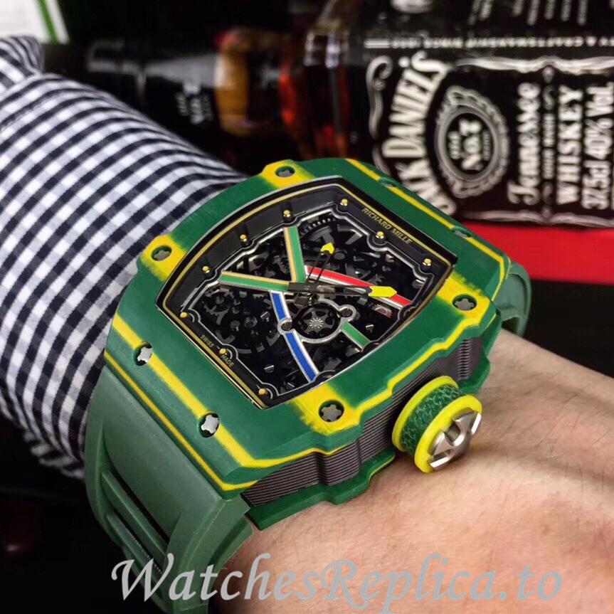 Richard Mille Replica RM67-02 Rubber strap 38.70x47.52MM - WatchesReplica.is