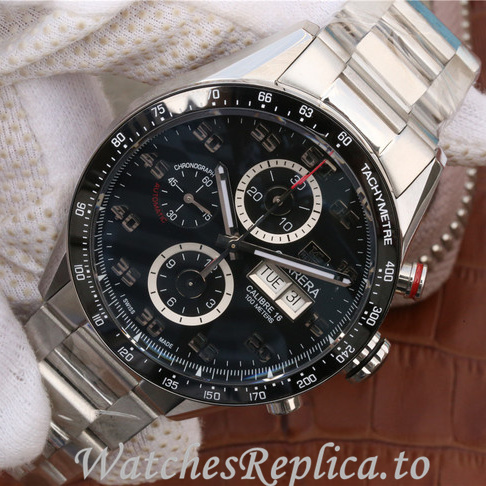 Tag Heuer Replica Carrera Stainless steel strap 43MM - WatchesReplica.is