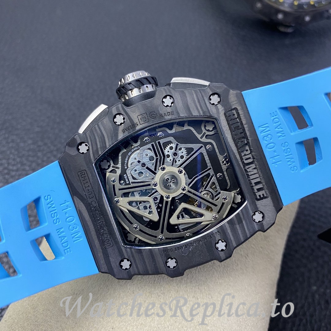 Richard Mille Replica RM-011 Rubber strap 50MM - WatchesReplica.is