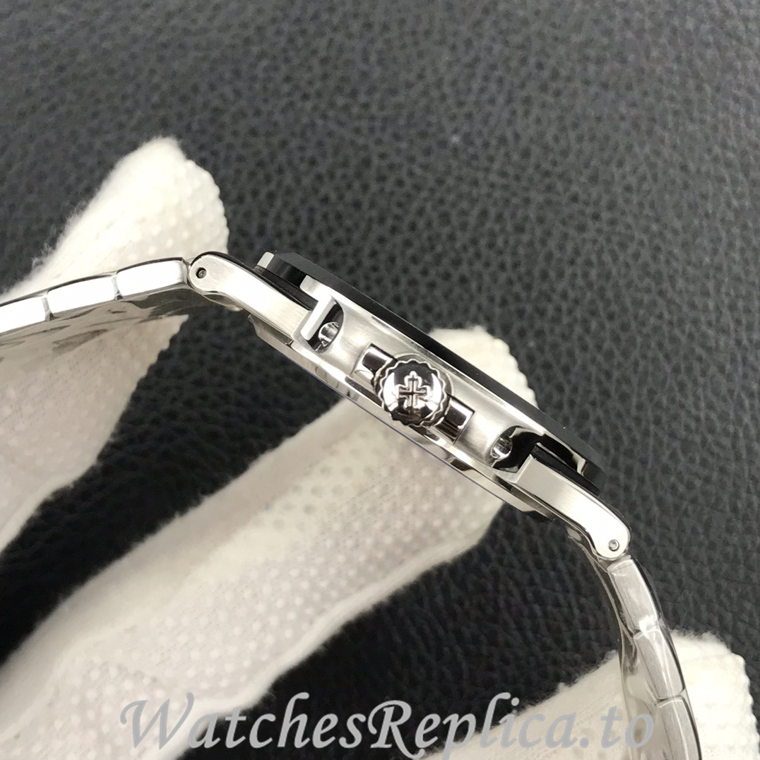 Patek Philippe Replica Nautilus 5711 Platinum strap 40MM - WatchesReplica.is