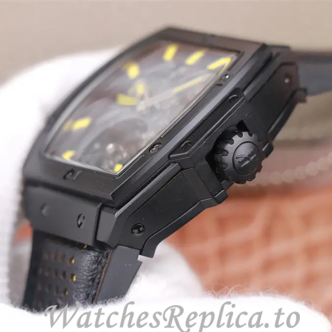Hublot Replica MASTERPIECE Series Leather strap 45MM - WatchesReplica.is