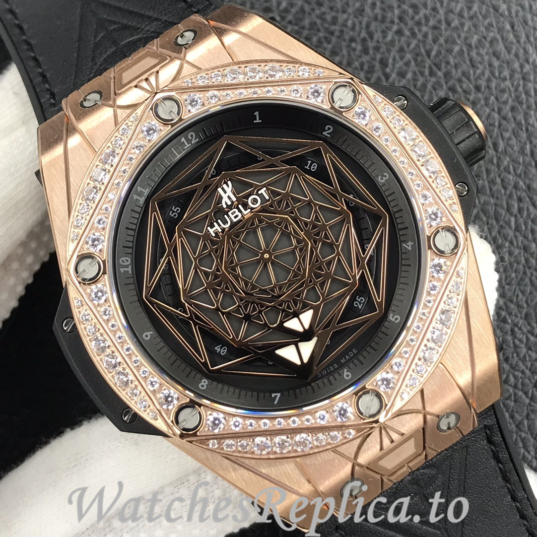 Hublot Replica Big Bang Series Tattoo Rubber strap 45MM - WatchesReplica.is