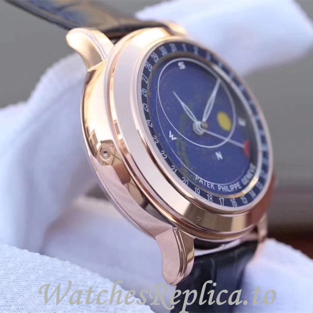 Patek Philippe Replica Complications 6102 Leather strap 44MM - WatchesReplica.is