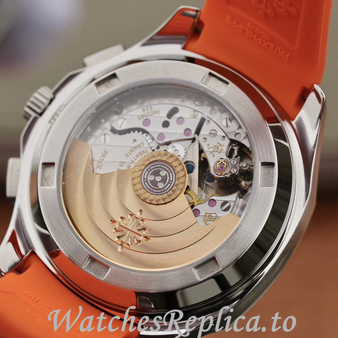 Patek Philippe Replica Aquanaut 5968A-001 Rubber strap 42.2MM - WatchesReplica.is