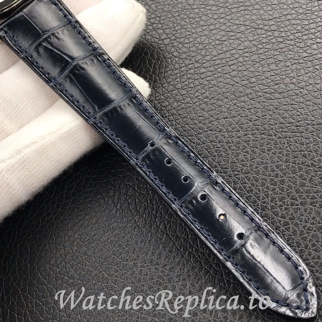 Patek Philippe Replica Calatrava 5296G Leather strap 38MM - WatchesReplica.is