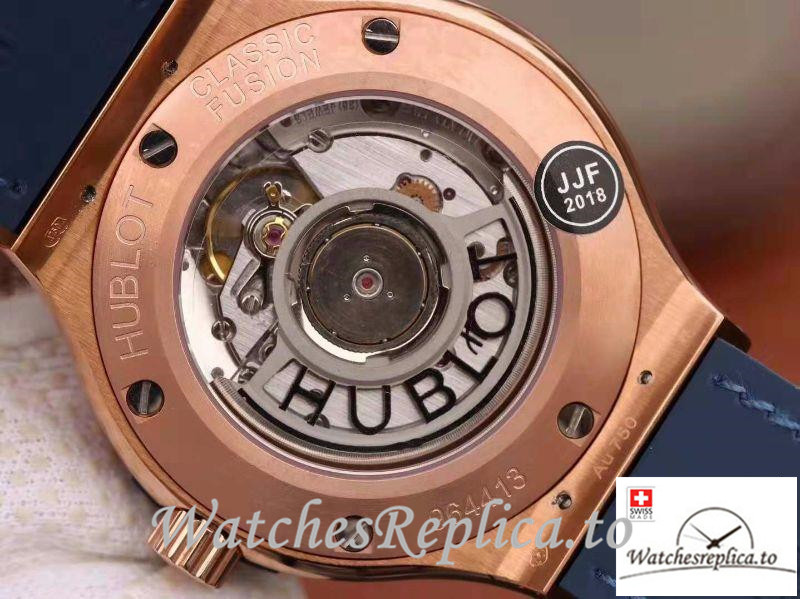 Swiss Hublot Classic Fusion Replica 511.OX.7180.LR Blue Strap 45MM - WatchesReplica.is
