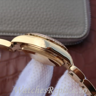 Swiss Rolex Datejust Replica 178383 Yellow Gold strap 31MM - WatchesReplica.is