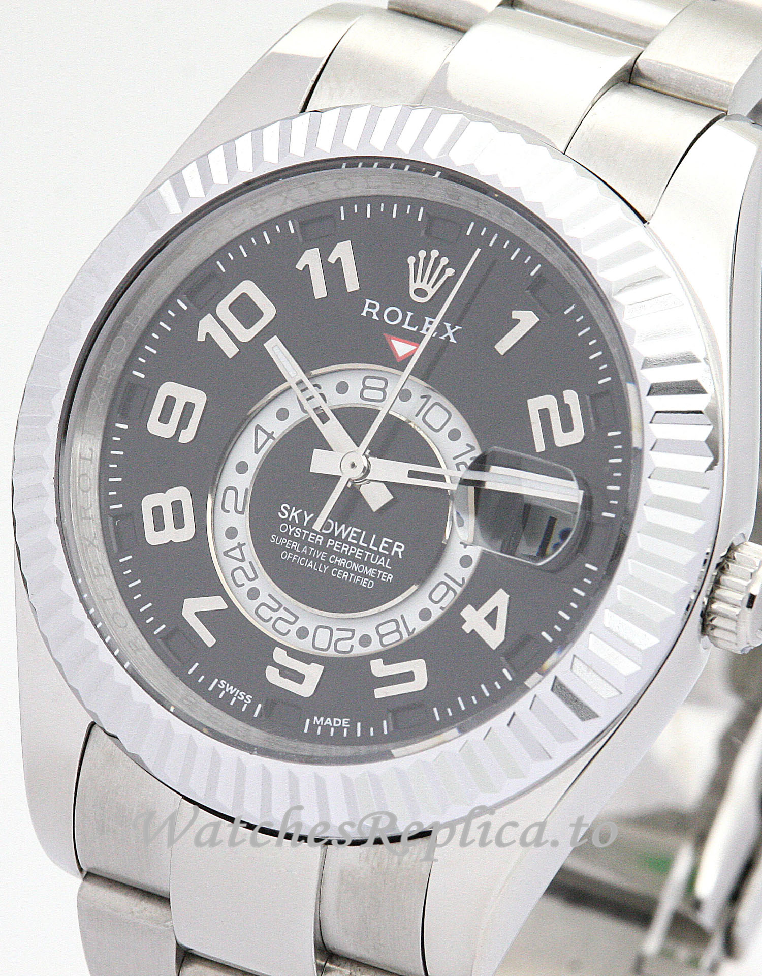 Rolex Sky Dweller Black Dial 326938 - WatchesReplica.is