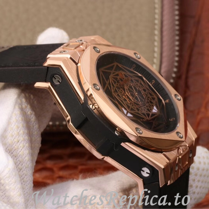 Hublot Replica 415.NX.1112.VR.MXM16 Rubber strap 45MM - WatchesReplica.is