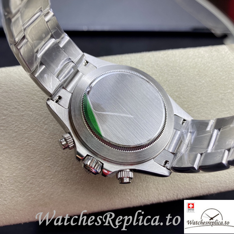 Swiss Rolex Daytona Replica Stainless steel strap 40MM Mother of pearl Dial - WatchesReplica.is