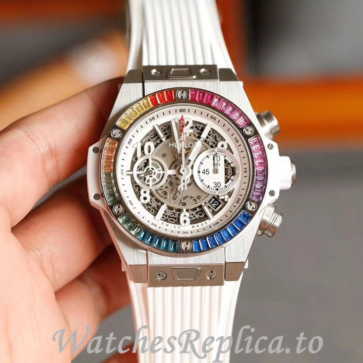 Hublot Replica 411.NM.1170.RX Rubber strap 45MM - WatchesReplica.is
