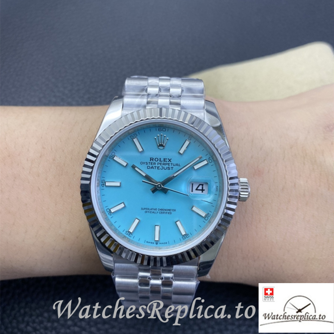 Swiss Rolex Datejust 126334 Replica Stainless steel strap 41MM - WatchesReplica.is