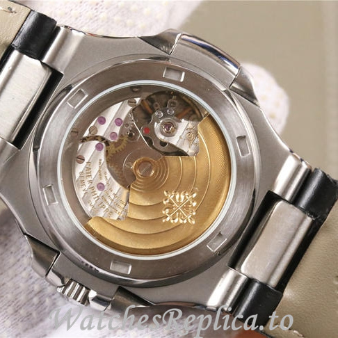 Patek Philippe Replica Nautilus 5712 Leather strap 40MM - WatchesReplica.is