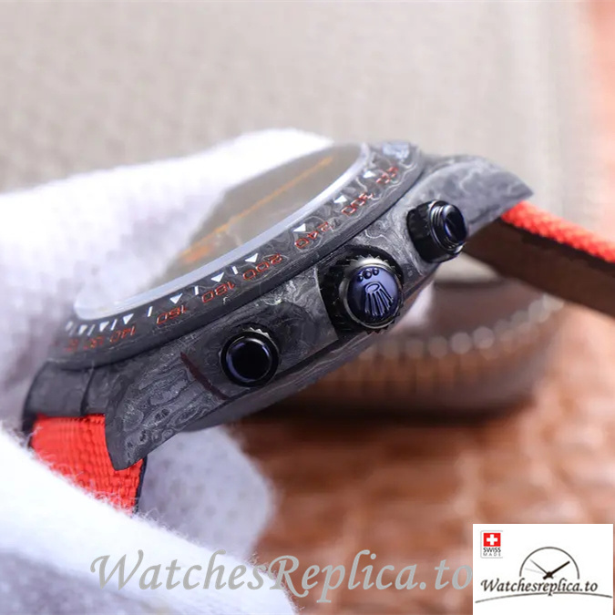 Swiss Rolex Daytona Replica Canvas strap 40MM - WatchesReplica.is