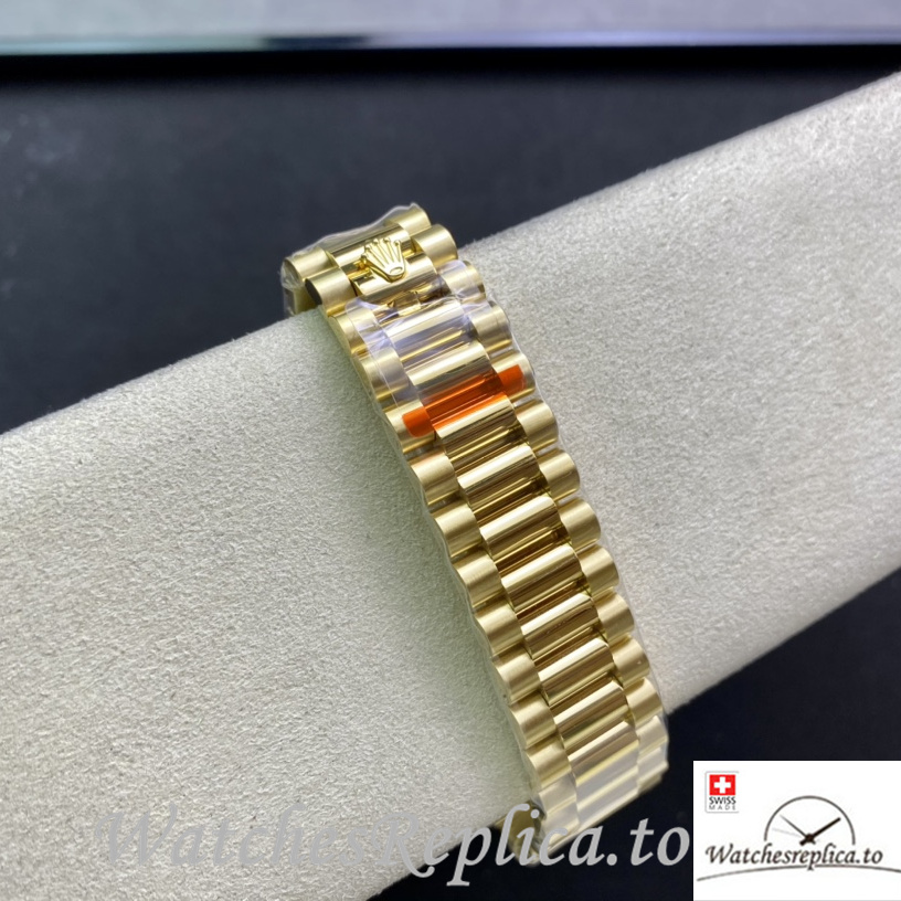 Swiss Rolex Datejust 126233 Replica Yellow Gold strap 36MM - WatchesReplica.is