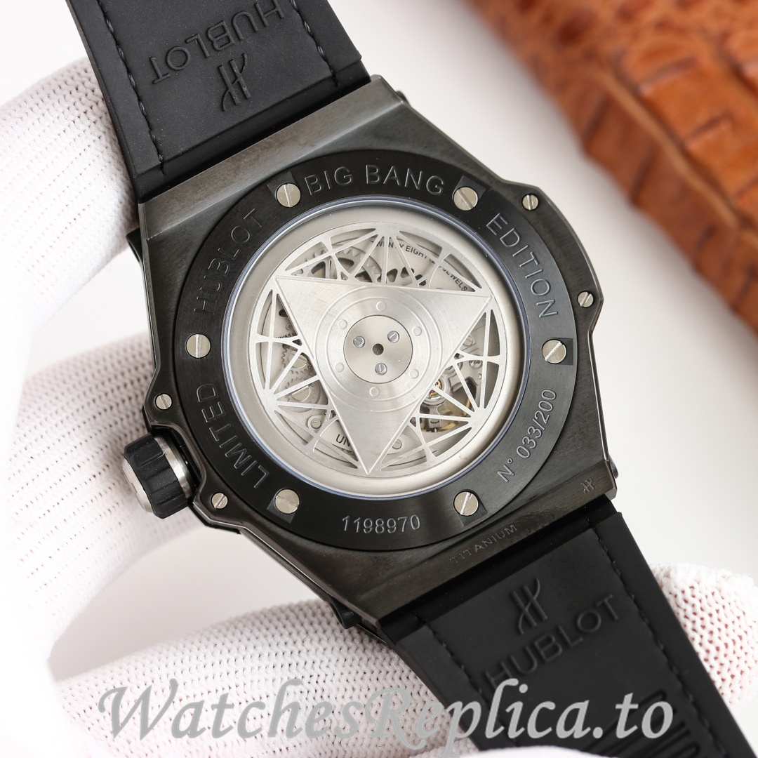 Hublot Replica Big Bang Elemental Material Chronograph v2 Rubber strap 45MM - WatchesReplica.is