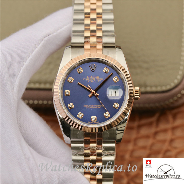 Swiss Rolex Datejust Replica 116231 Stainless steel strap 36MM - WatchesReplica.is