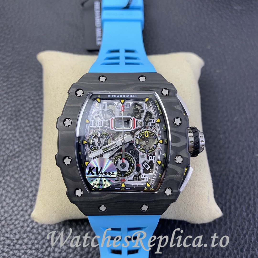 Richard Mille Replica RM-011 Rubber strap 50MM - WatchesReplica.is