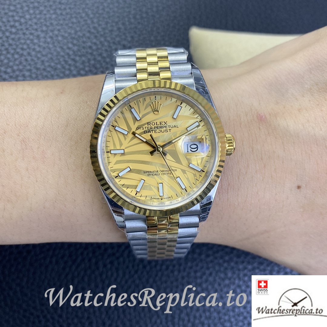 Swiss Rolex Datejust Replica 126233 Stainless steel strap 36MM - WatchesReplica.is