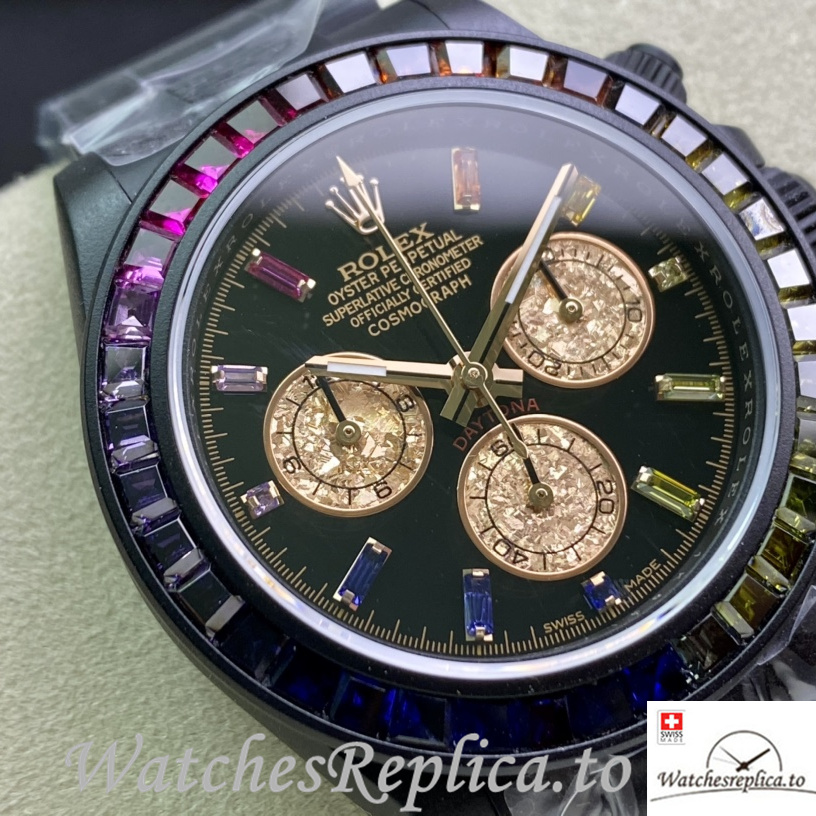 Swiss Rolex Daytona 116598RBOW Replica Stainless steel strap 40MM - WatchesReplica.is