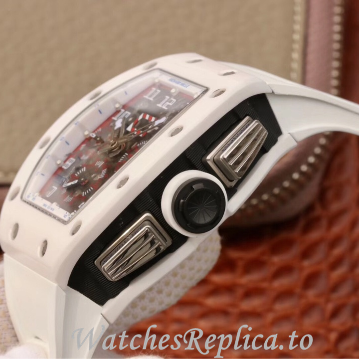Richard Mille Replica RM011 Rubber strap 50MM - WatchesReplica.is