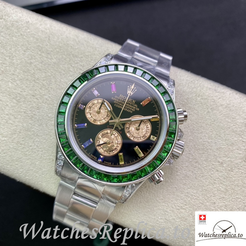 Swiss Rolex Daytona 116598RBOW Replica Stainless steel strap 40MM - WatchesReplica.is
