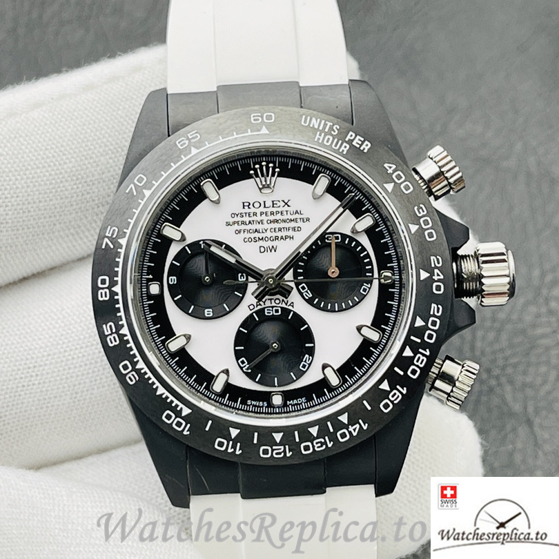 Swiss Rolex Daytona Replica Rubber strap 40MM - WatchesReplica.is