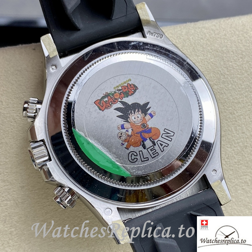 Swiss Rolex Daytona Replica Rubber strap 40MM Number Mareks - WatchesReplica.is