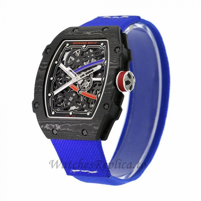 Richard Mille Replica RM67-02 Sebastien Ogier Carbon TPT Automatic 47MM Watch RM67-02 56123 - WatchesReplica.is