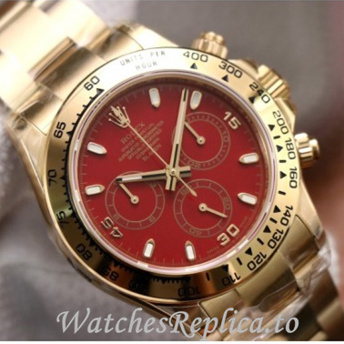 Swiss Rolex Daytona Replica 116519 Yellow Gold strap 40MM - WatchesReplica.is