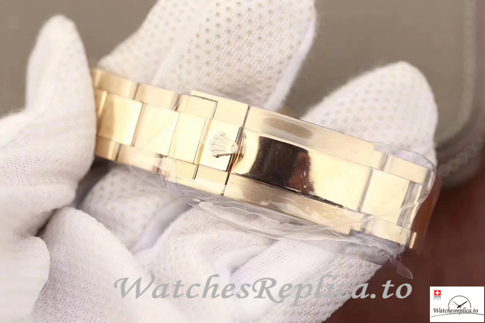 Swiss Rolex Daytona Cosmograph Replica 116503 004 Gold Strap 40MM - WatchesReplica.is
