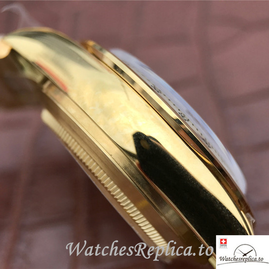 Swiss Rolex Daytona 116508 Yellow Gold strap 40MM - WatchesReplica.is