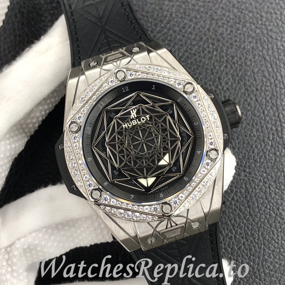 Hublot Replica Big Bang Series Tattoo Rubber strap 45MM - WatchesReplica.is