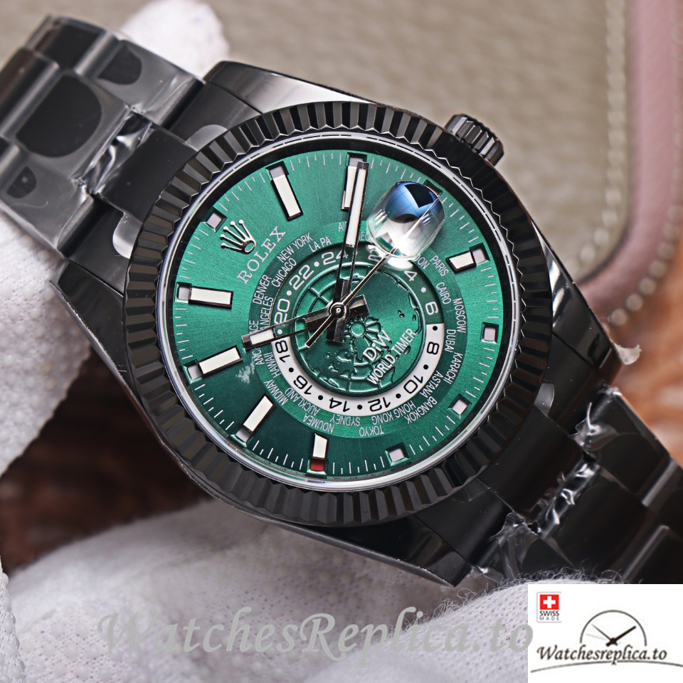 Swiss Rolex Sky Dweller Replica 326934 Stainless steel strap 40MM - WatchesReplica.is