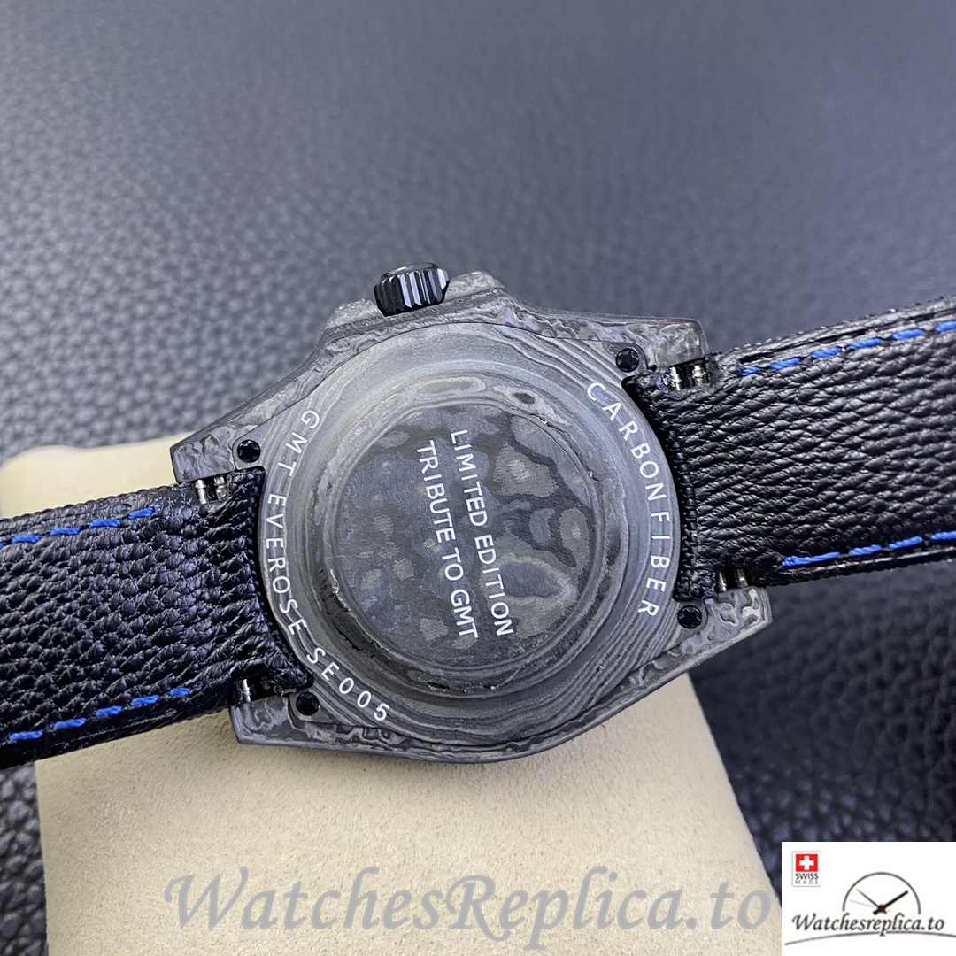 Swiss Rolex GMT Master Electro Carbon Carbon fiber strap 40MM - WatchesReplica.is