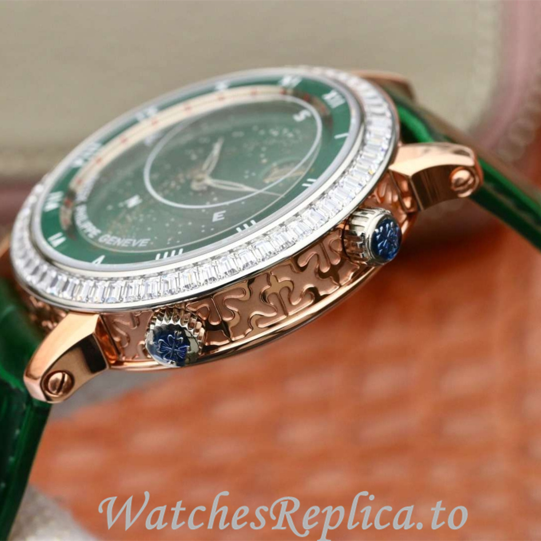 Patek Philippe Replica Complications 5102 Leather strap 43MM - WatchesReplica.is