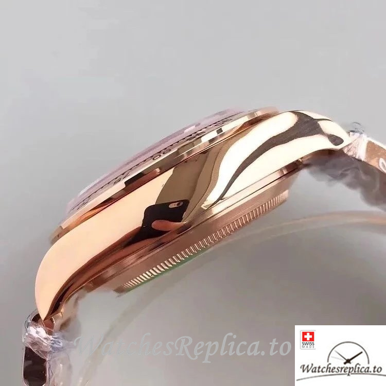 Swiss Rolex Daytona Replica 116505 Rose Gold strap 40MM - WatchesReplica.is