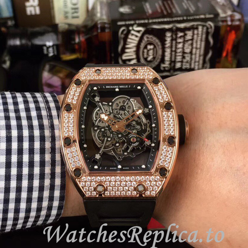 Richard Mille Replica RM055 Rubber strap 50MM - WatchesReplica.is