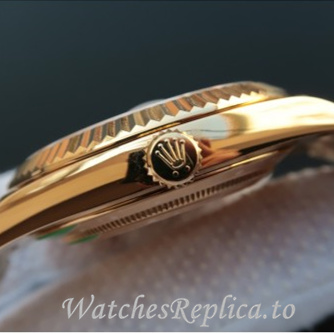 Swiss Rolex Day Date Replica 228238 Yellow Gold strap 40MM - WatchesReplica.is