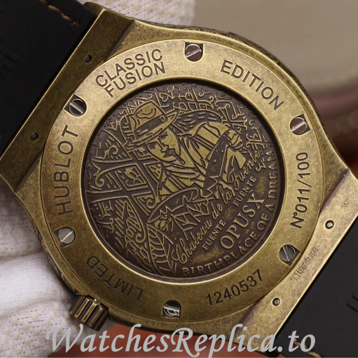 Hublot Replica Classic Fusion Series Leather strap 45MM - WatchesReplica.is